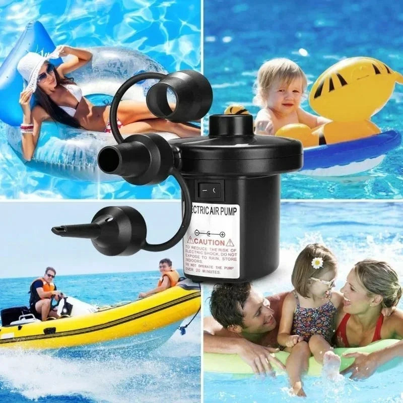 Bomba inflable eléctrica, Mini cojín de aire, bomba portátil para acampar, colchón de llenado rápido, inyector de soplador de llenado de aire para piscina