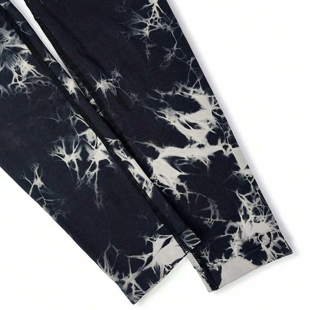 FITTOO V-Buttocks Leggings para mujer Tie Dye Scrunch Butt pantalones de Yoga Fitness atlético Sexy traje de gimnasio ropa femenina medias deportivas