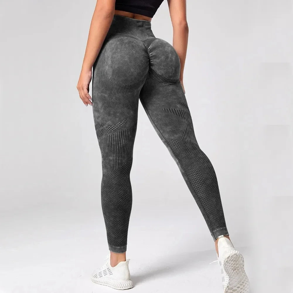 Mallas de Yoga para Mujer, pantalones de Yoga con realce de glúteos y burbujas, mallas deportivas ajustadas de cintura alta para Mujer, mallas sin costuras para gimnasio 2023