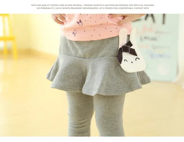 Nuevas mallas para niñas, falda de princesa de encaje, pantalones, falda ajustada para primavera y otoño, pantalones para niños de 2 a 7 años, ropa para niños