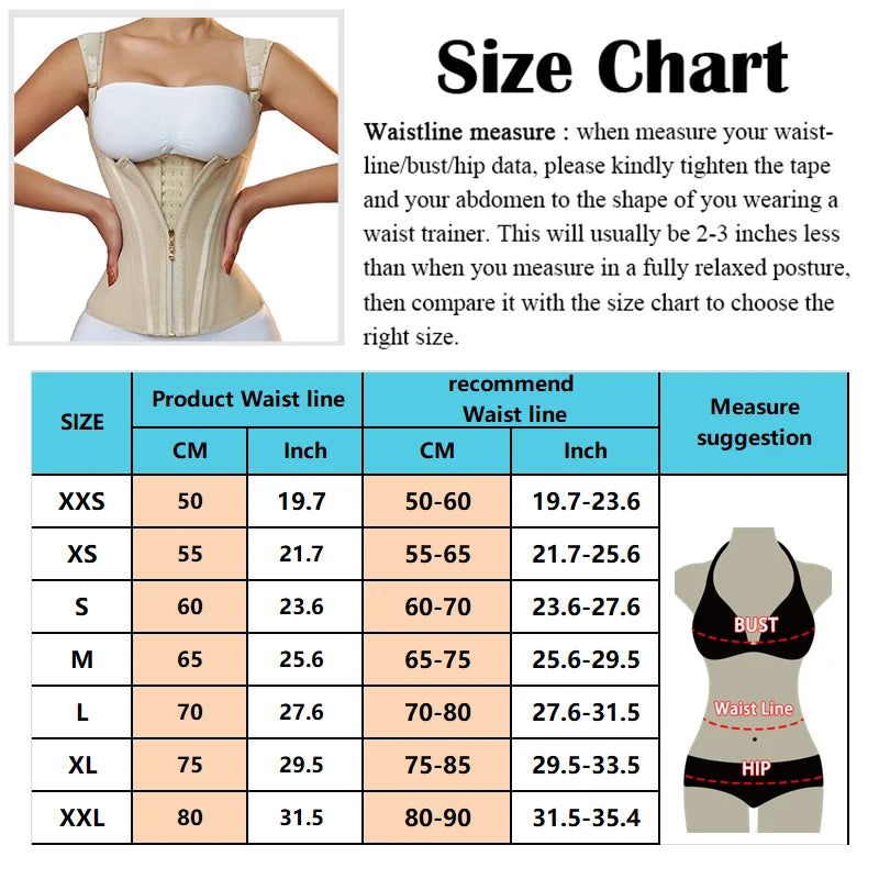 Faja de corsé colombiano para mujer, faja correctiva reductora de vientre, entrenador de cintura, carpeta de vientre adelgazante, ropa moldeadora de vaina plana