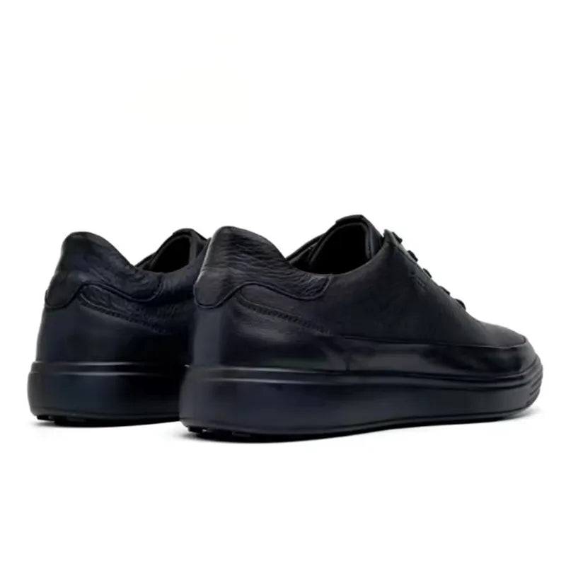 Zapatos de cuero genuino de alta calidad para hombre, zapatillas cómodas de verano, zapatos de moda para hombre, zapatos de monopatÃn versátiles de cuero suave