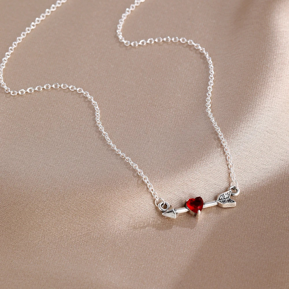 Nuevo original Plata de Ley 925 chapada brillante en forma de corazón collar pulsera mujer regalo de cumpleaños del Día de San Valentín joyería DIY