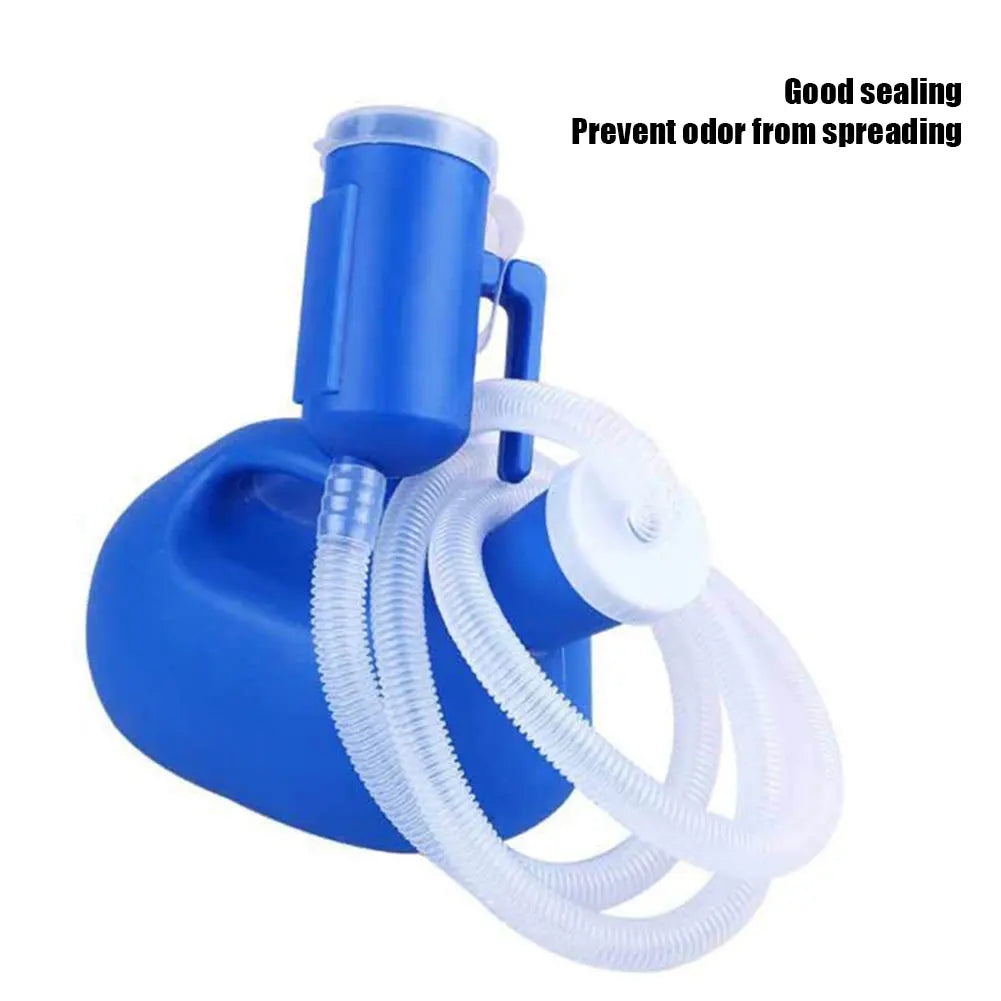 Urinario portátil de 2000ml con manguera para mujeres y hombres, extensión de 1,3/1,6 m, inodoro de tubo largo, urinario para exteriores, olla para acampar y viajar