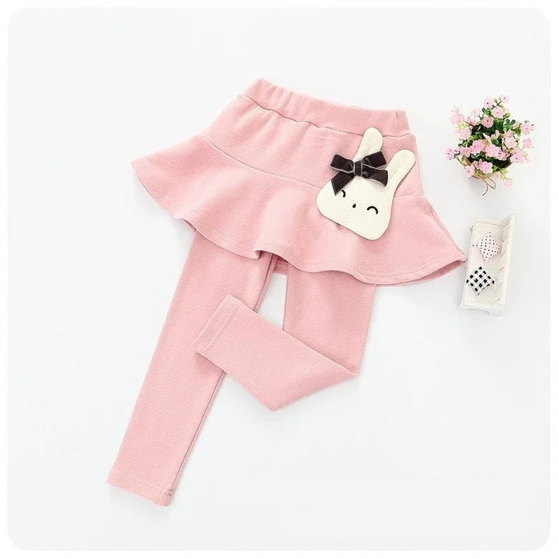 Nuevas mallas para niñas, falda de princesa de encaje, pantalones, falda ajustada para primavera y otoño, pantalones para niños de 2 a 7 años, ropa para niños
