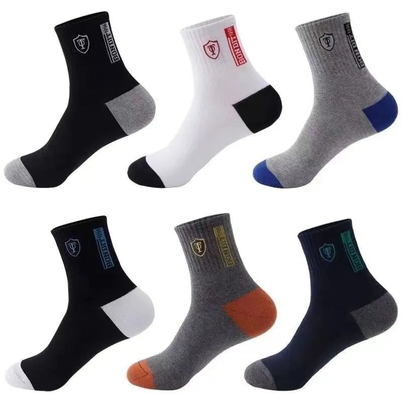 10 pares de calcetines transpirables de baloncesto para hombre para primavera y otoño medias deportivas desodorantes con absorción de sudor