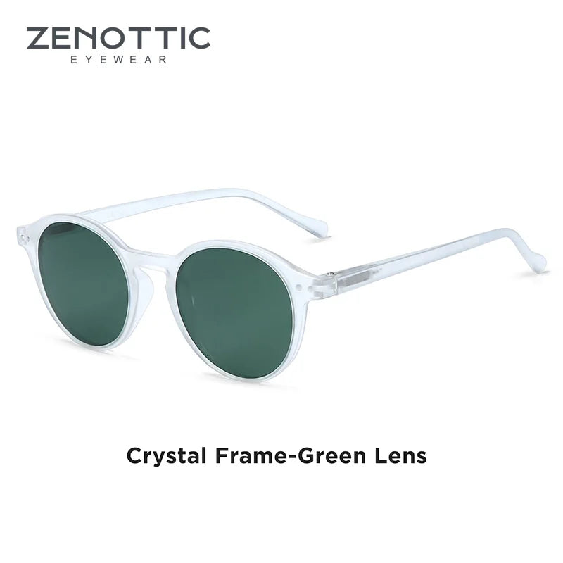 ZENOTTIC (tamaño S) gafas de sol polarizadas circulares Retro 2024 2025 hombres mujeres Vintage pequeñas gafas de sol redondas UV400 gafas de sol