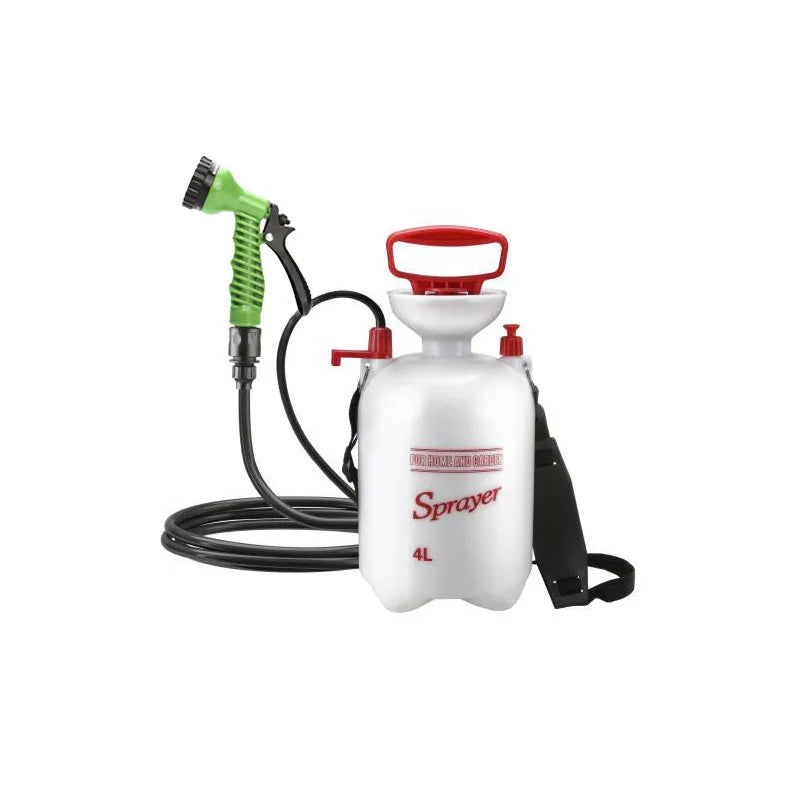 Ducha portátil de 4/8L para acampar, ducha exterior con manguera de 3m para viajar, senderismo, rociador multifunción para riego, lavado de coches