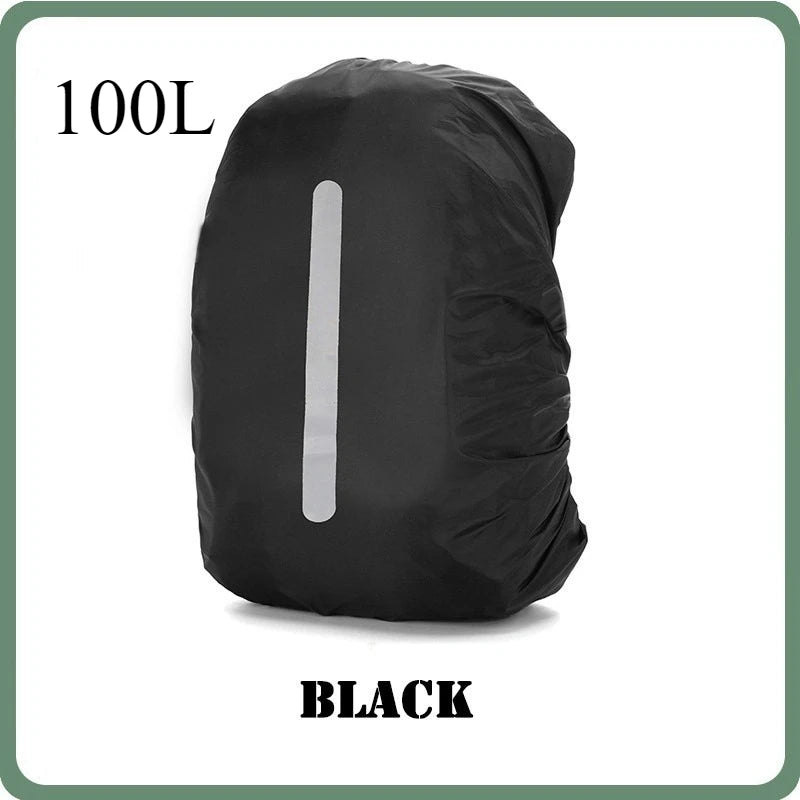 Mochila cubierta de lluvia reflectante 35L 45L 60L 80L 100L ultraligera camuflaje táctico al aire libre Camping senderismo escalada bolsa impermeable