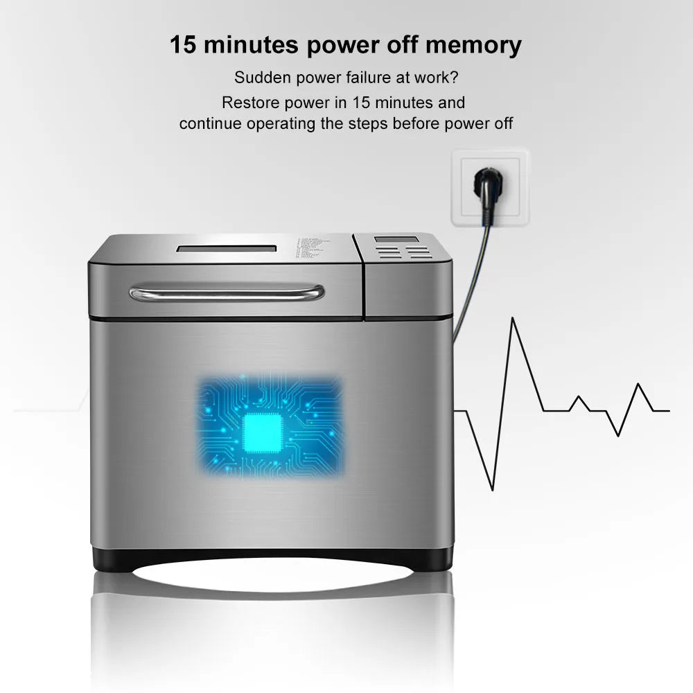 Nueva llegada máquina de pan para el hogar fermentador de masa inteligente automático Mini máquina de pan de desayuno multifuncional 모