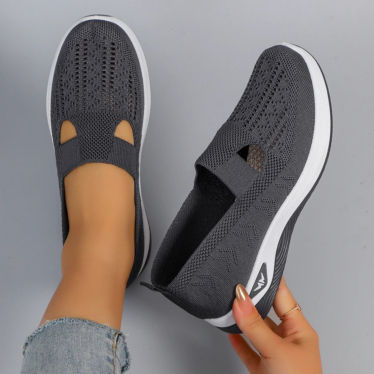 Nuevos zapatos deportivos de primavera para mujer, zapatos deportivos informales a la moda, transpirables, ligeros, antideslizantes, resistentes al desgaste, zapatos planos
