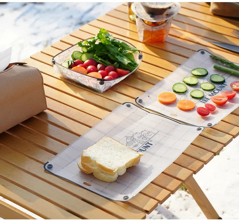Tabla de comedor plegable de PP para exteriores, tabla de cortar portátil ultraligera de calidad alimentaria, Mini tabla de cortar, accesorios de Camping, herramienta de Picnic