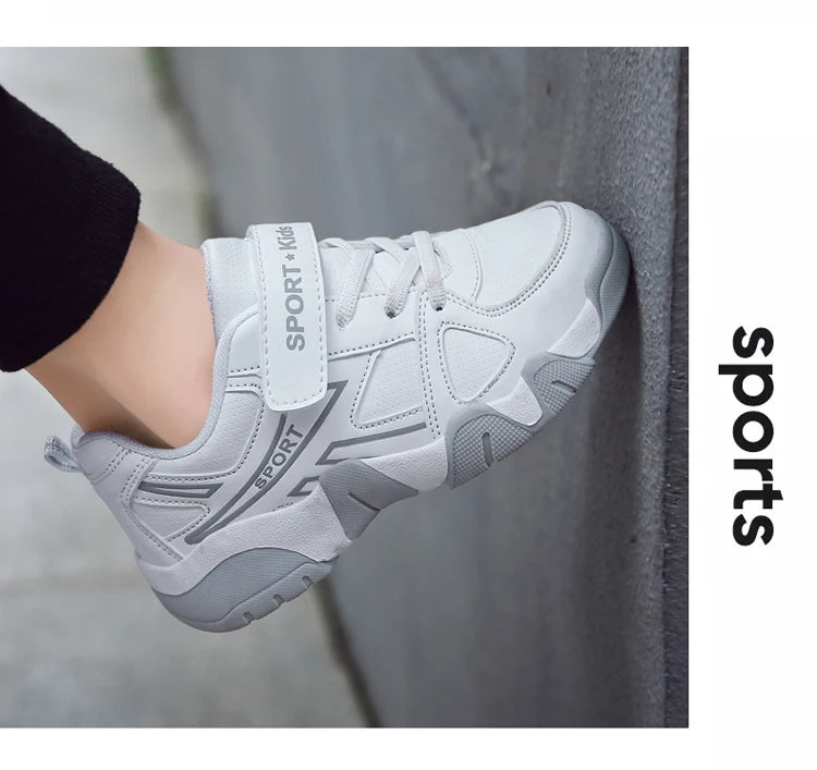Zapatos blancos transpirables para caminar para niños, zapatillas informales de malla de verano para niños, tenis deportivos al aire libre antideslizantes