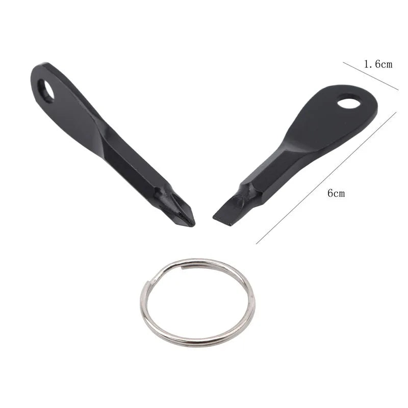 Suministros para acampar al aire libre, cuchillo plegable de acero inoxidable, Mini cuchillo de bolsillo multifunción con cabeza cuadrada, llavero colgante, 1 ud.