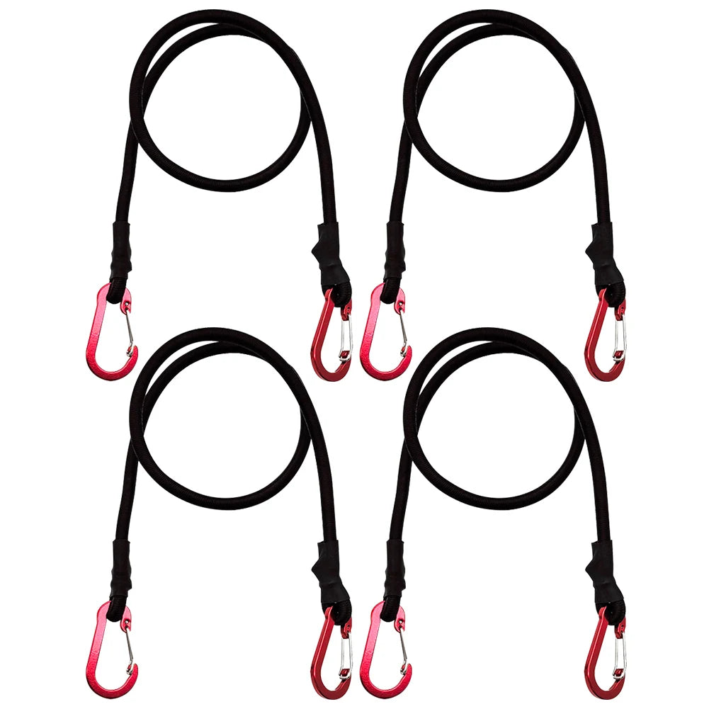 Cuerda elástica de alta resistencia, correa de amarre, ganchos de mosquetón, Kayak, ciclismo, embalaje de equipaje, cuerda elástica, accesorios de Camping