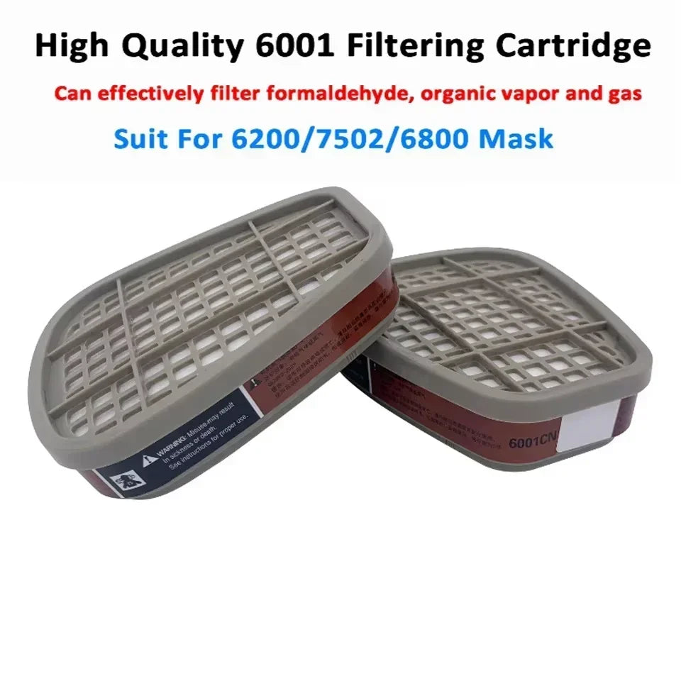 Caja de cartuchos 6001/6002/6006, filtro 5N11, juego de cubierta 501 para 3m, 6200/7502/6800, máscara de Gas y polvo, respirador quÃÂmico, pintura y pulverización