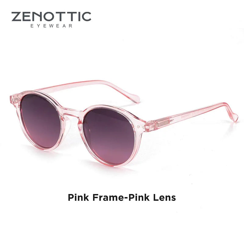 ZENOTTIC (tamaño S) gafas de sol polarizadas circulares Retro 2024 2025 hombres mujeres Vintage pequeñas gafas de sol redondas UV400 gafas de sol