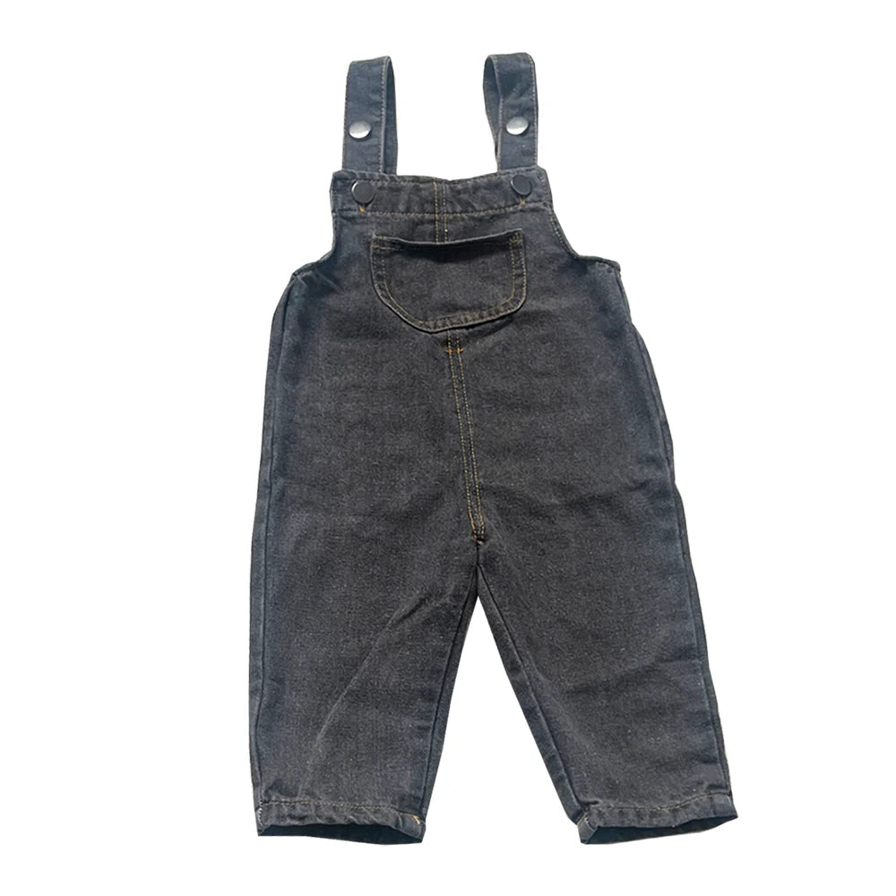 MILANCEL, recién llegado, ropa para niños, monos para bebés y niños, monos tipo overol de mezclilla para niños pequeños de estilo breve sólido