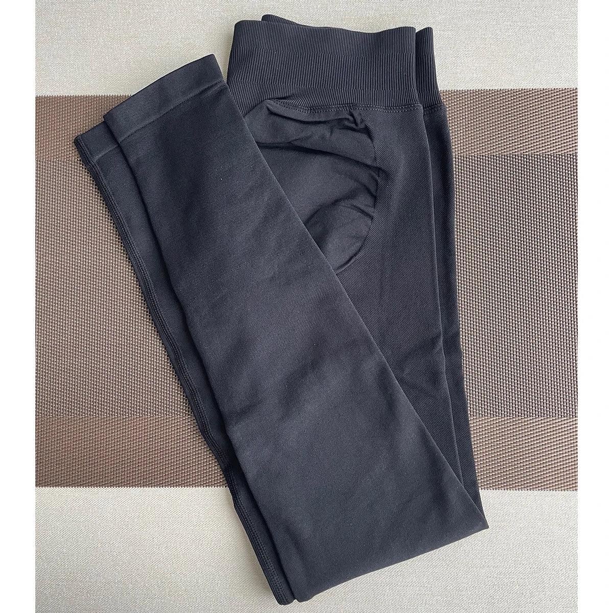 TKITK-mallas deportivas sin costuras para mujer, pantalones de Yoga con banda baja acanalada, ropa de gimnasio, ropa de entrenamiento para Fitness, medias elásticas