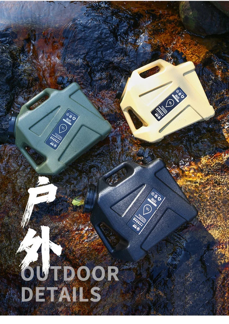 Cubo de agua para vehículo de recorrido autónomo al aire libre, cubo de almacenamiento de agua para el hogar, cubo de agua para acampar, cubo de agua pura potable