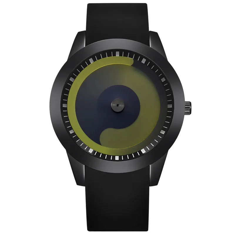 Relojes baratos de diseño único para hombre, Erkek Barato Saat, banda de goma de moda, reloj Vintage de cuarzo Simple, relojes masculinos negros 2024