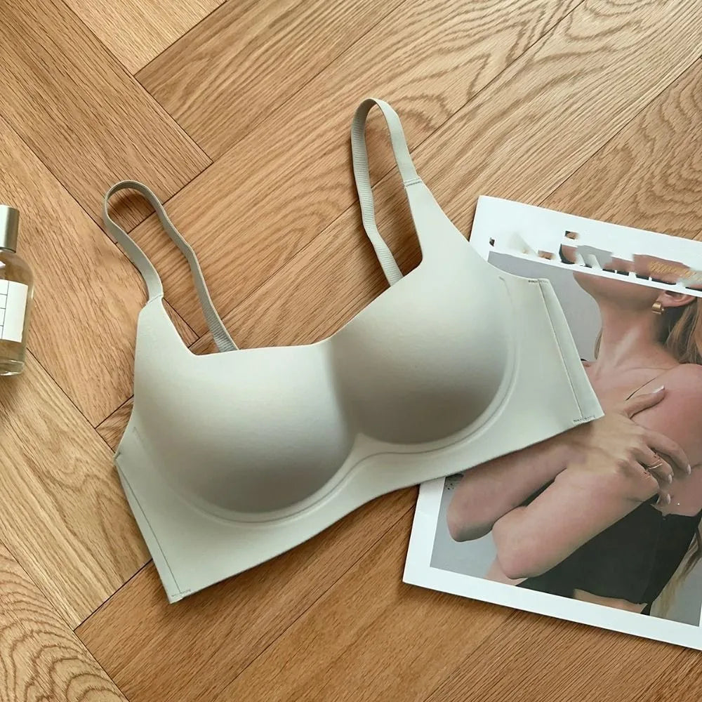 Cómodo sujetador sin costuras a prueba de golpes, ropa interior antiflacidez, sujetador de realce, Bralette íntimo para mujer y niña