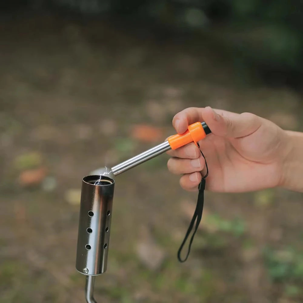 Estufa de Gas para acampar, encendedor de Gas para exteriores, encendedor piezoeléctrico, suministros de herramientas para Picnic y Camping, accesorios de utensilios de cocina