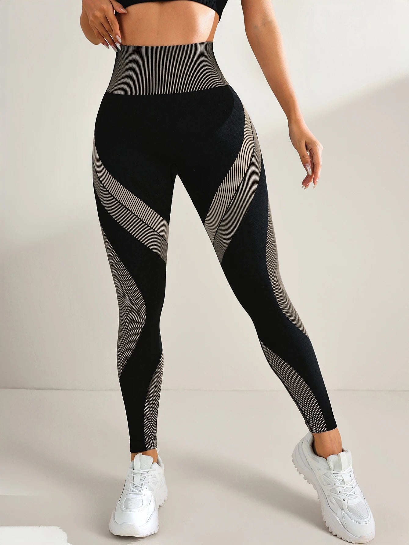Mallas de Yoga sin costuras para mujer, pantalones de entrenamiento deportivos para gimnasio, cintura alta, suaves y elásticos, transpirables, levantamiento de glúteos