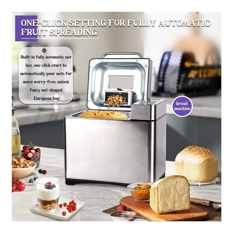 Nueva llegada máquina de pan para el hogar fermentador de masa inteligente automático Mini máquina de pan de desayuno multifuncional 모