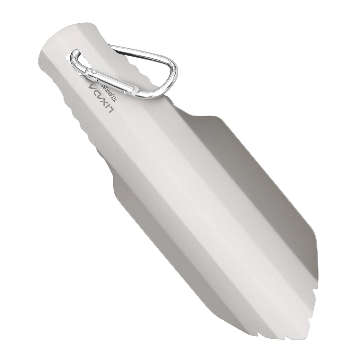 Lixada palas de titanio para acampar al aire libre, pala compacta para caca, paleta ultraligera, mochilero, herramienta múltiple para senderismo, supervivencia