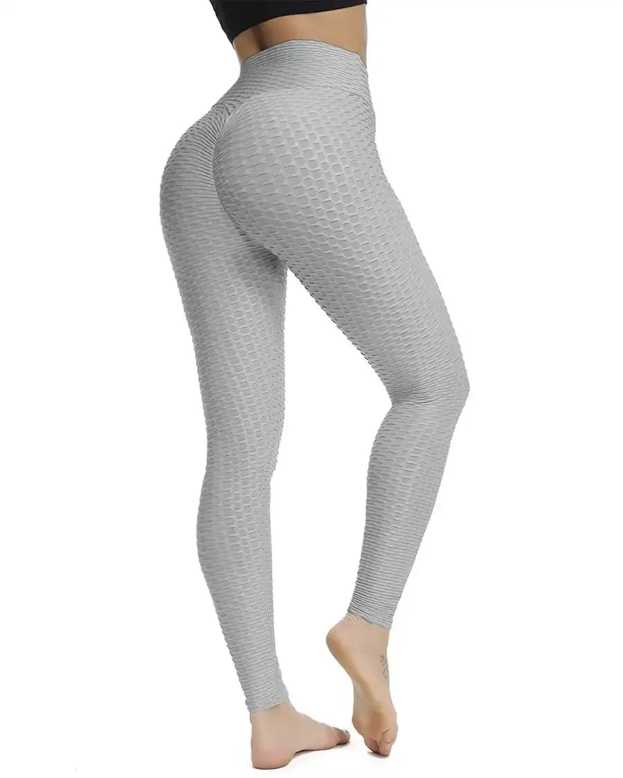 Mallas Push Up a la moda para mujer, mallas deportivas de cintura alta para Fitness, mallas sexis para levantamiento de glúteos, entrenamiento, gimnasio
