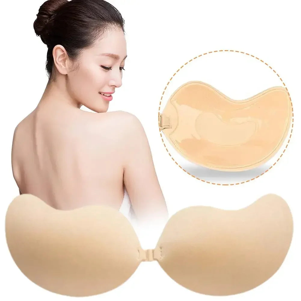 Sujetador de silicona reutilizable, parche para el pecho, parche para el pecho, pegatinas, pechos push-up, sujetador Invisible, ropa interior sin tirantes, sujetador de silicona