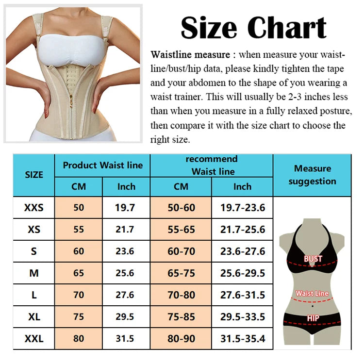 Faja de corsé colombiano para mujer, faja correctiva reductora de vientre, entrenador de cintura, carpeta de vientre adelgazante, ropa moldeadora de vaina plana