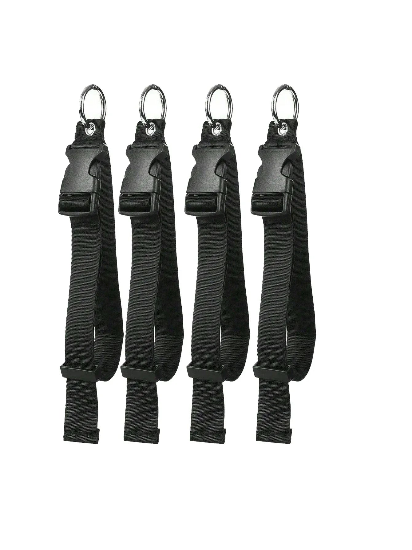 Soporte de correa de equipaje antirrobo de nailon negro portátil, pinza para agregar bolsa, Clip para bolso, uso para llevar multiherramienta, herramienta para acampar y hacer senderismo
