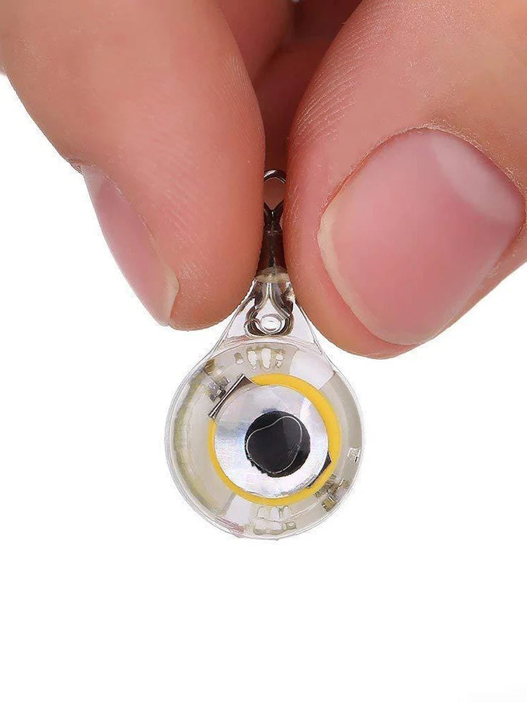 10 Uds. Señuelo de pesca con forma de Mini ojo, luz nocturna subacuática, señuelo luminoso alimentado por baterÃÂÂa para agua de mar y agua dulce