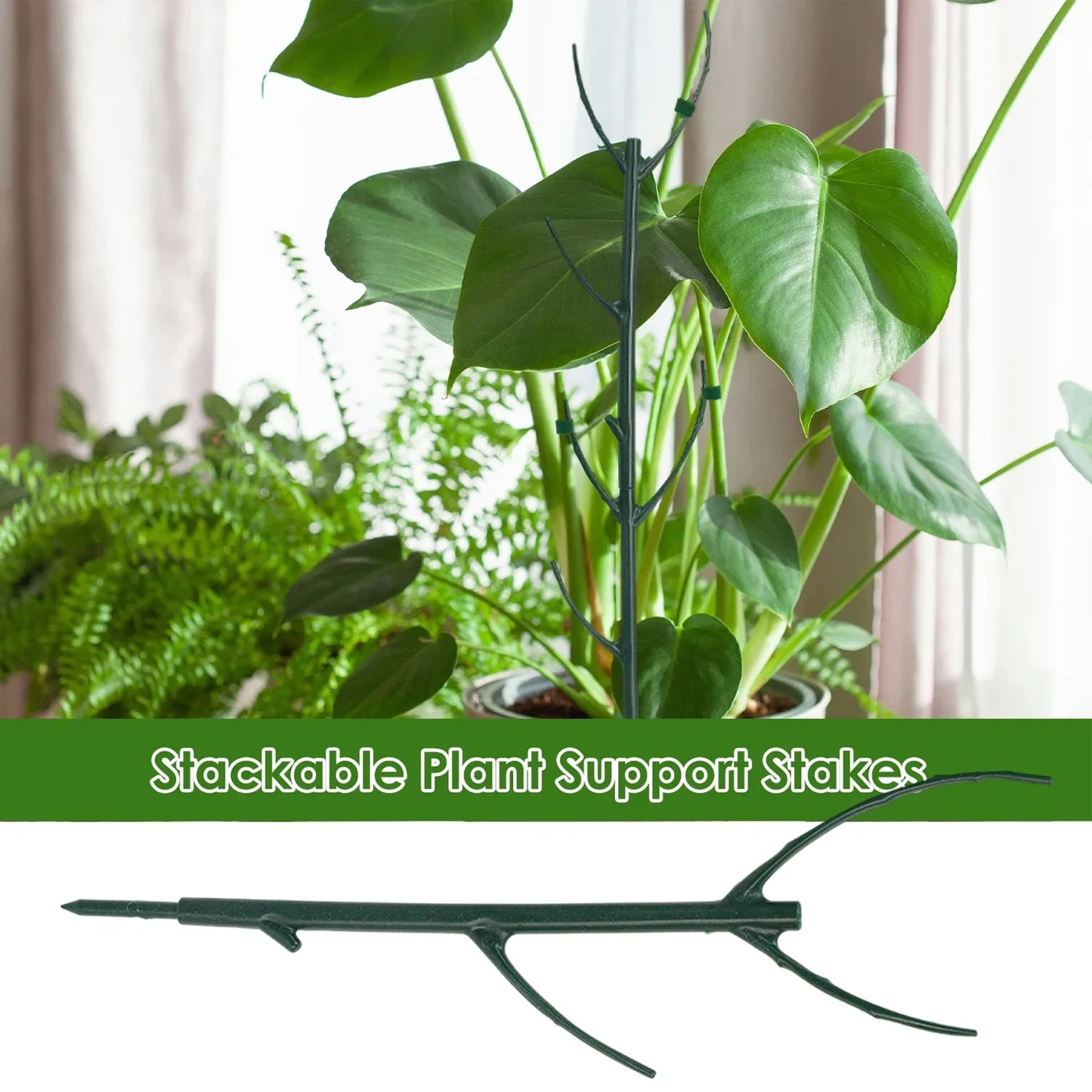 30/3 Uds. Soporte para plantas, estaca de vid trepadora, varilla de fijación para bonsái, soporte para estacas para plantas de jardín, soporte para flores para plantas en macetas