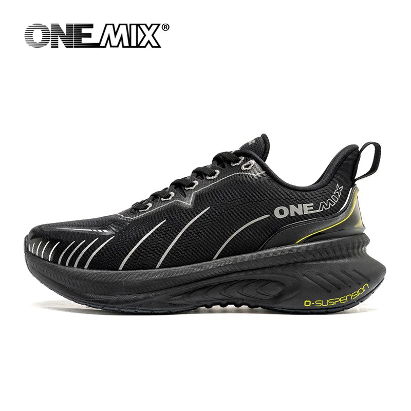 ¡Novedad de ONEMIX! Zapatillas de correr para hombre, zapatillas deportivas antideslizantes para mujer