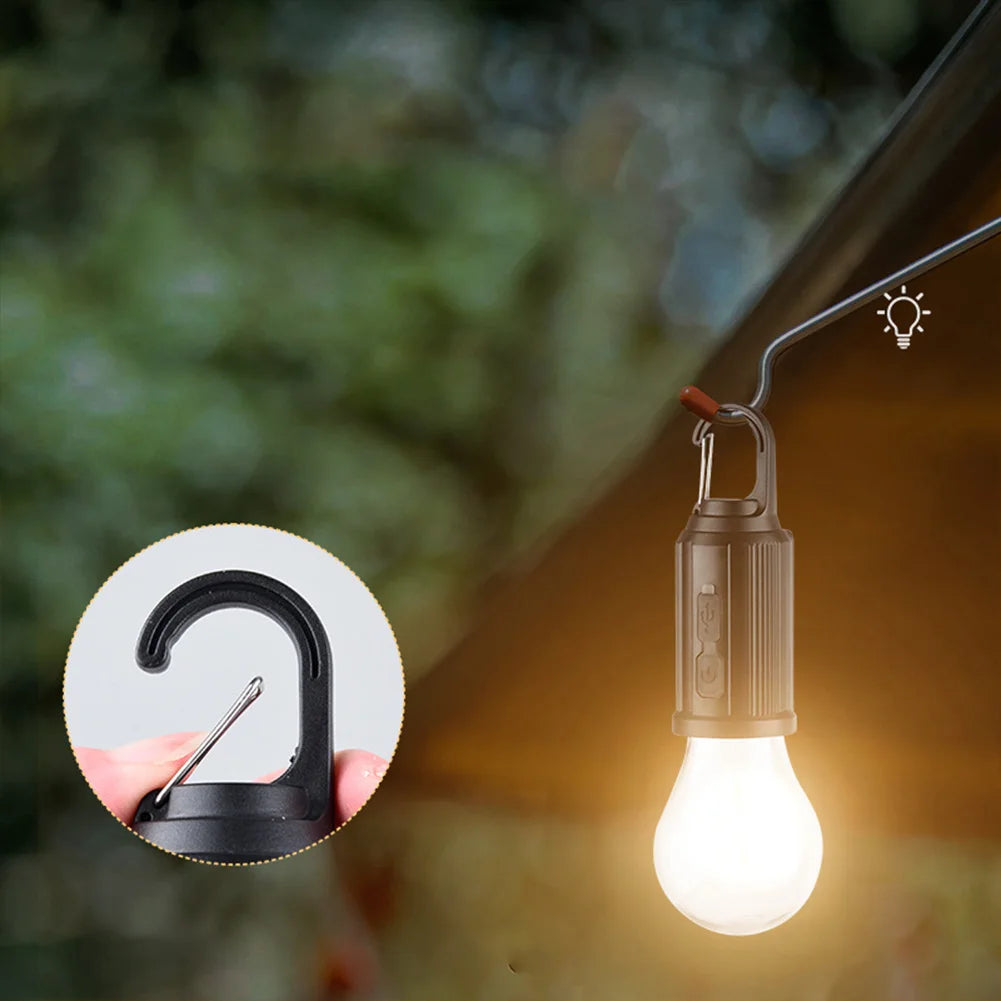Linterna de iluminación LED con energía Solar, luz de tienda para exteriores con carga USB, impermeable, luz de ambiente para barbacoa, para acampar al aire libre, 2-5 uds.