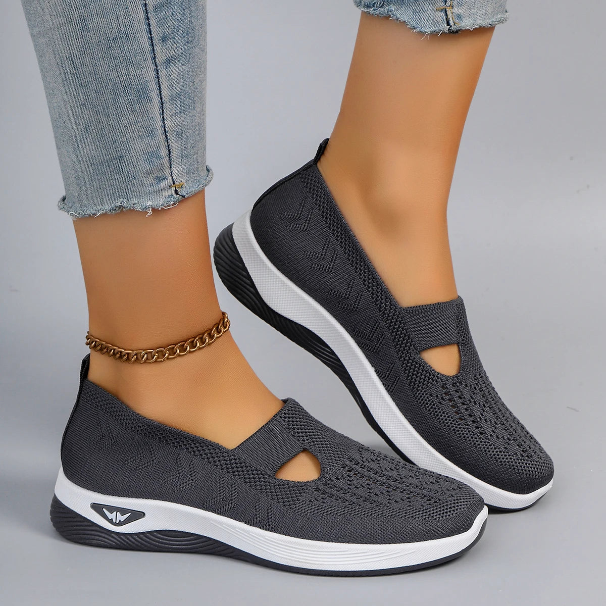 Nuevos zapatos deportivos de primavera para mujer, zapatos deportivos informales a la moda, transpirables, ligeros, antideslizantes, resistentes al desgaste, zapatos planos