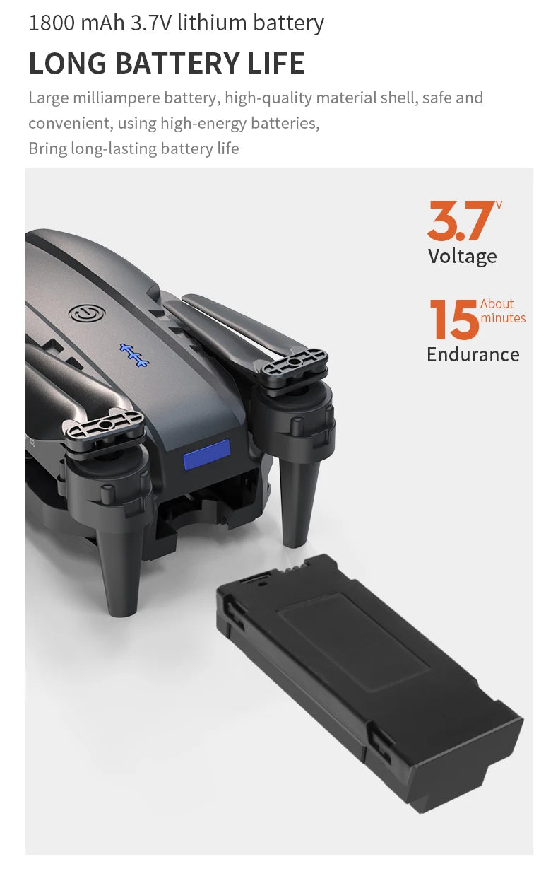 Nuevo Dron E99Pro RC 4K profesional con cámara HD gran angular de 1080P helicóptero plegable WIFI FPV altura mantener juguete de regalo