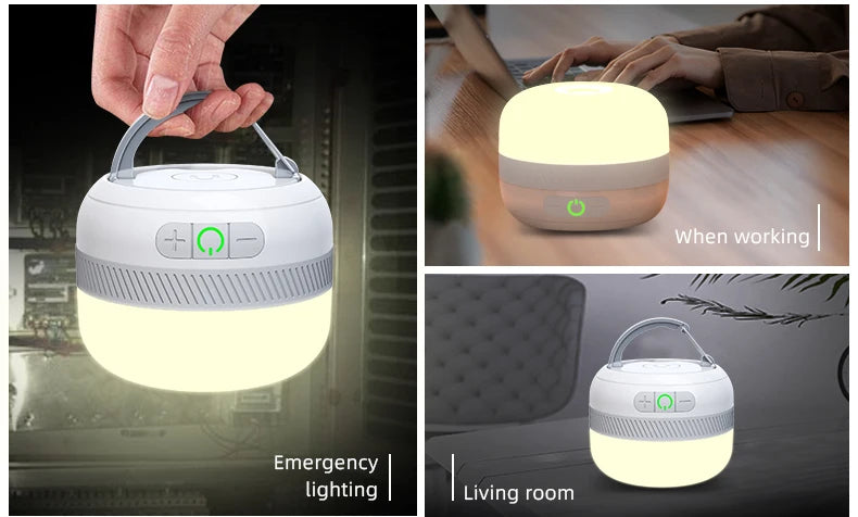 Linterna de Camping recargable LV10, linterna de Camping de 230 horas con imán, accesorio de iluminación, carpa de pesca, luz de emergencia portátil