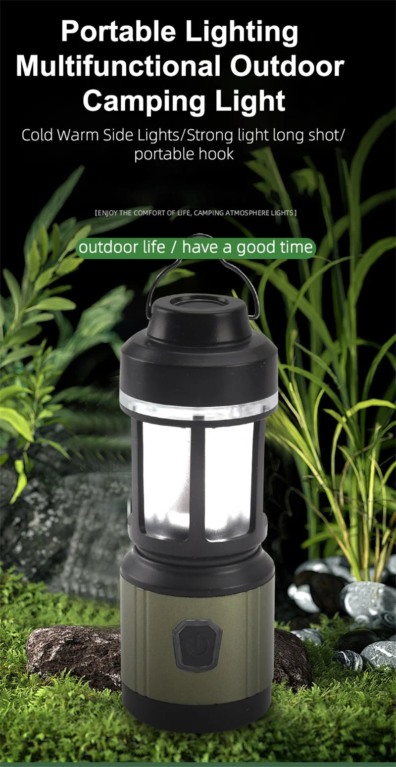 WEST BIKING-luz colgante para tienda de campaña, linternas portátiles para acampar, luz Led recargable por USB, lámpara de campamento para emergencias al aire libre