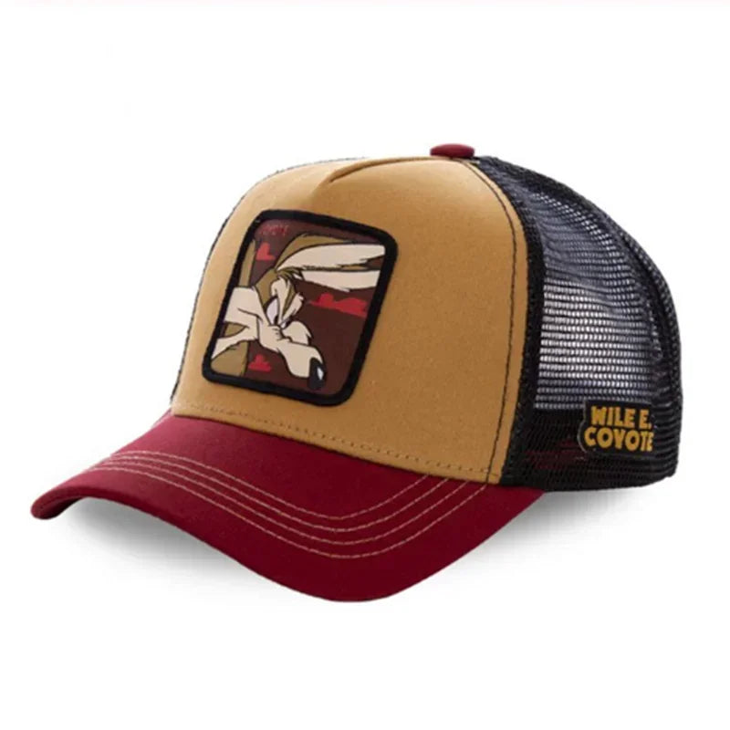 Gorra de béisbol de algodón con Cierre trasero de dibujos animados de Anime de marca de alta calidad para hombres y mujeres, gorro de malla de Hip Hop para papá, gorra de camionero, triangulación de envÃos
