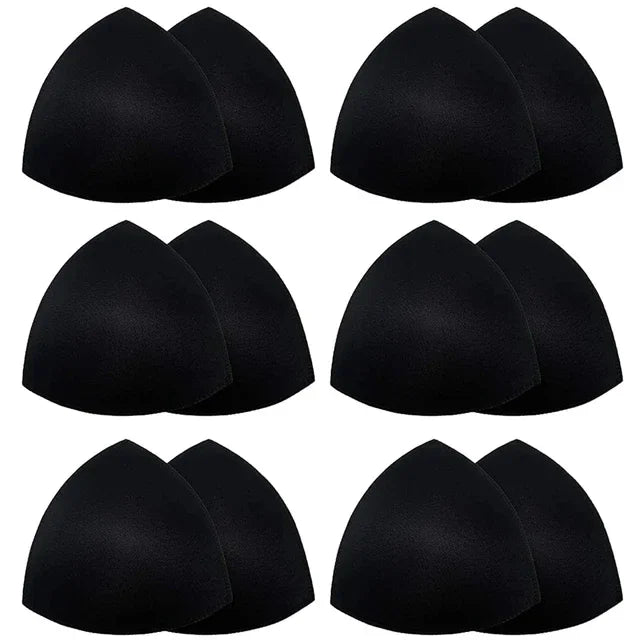 Almohadilla para sujetador, copas triangulares de ventilación, almohadillas de espuma de inserción de realce en el pecho para traje de baño, accesorios de relleno, almohadilla potenciadora extraíble
