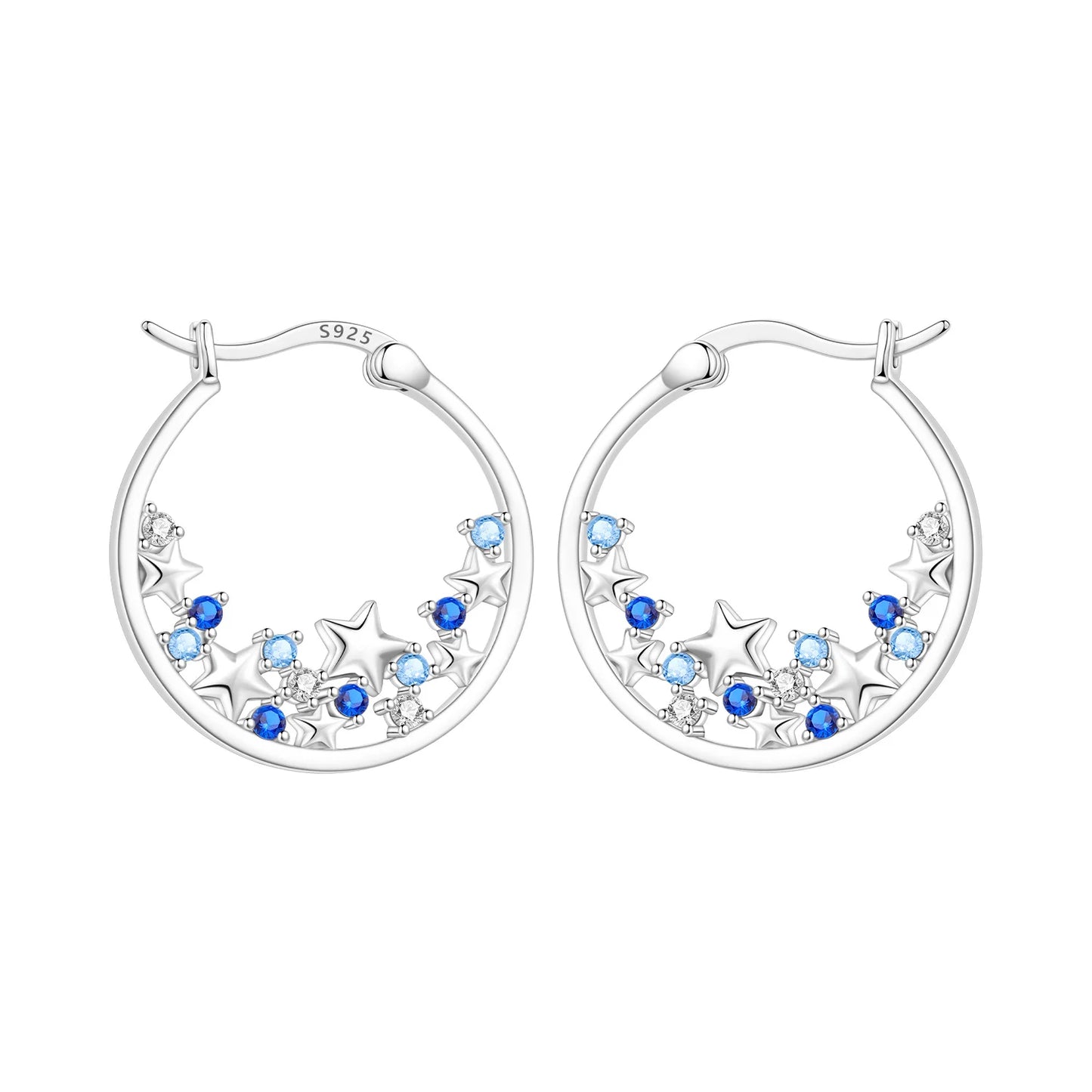 Orstarry-pendientes circulares de Plata de Ley 925 con forma de gota para mujer, aretes colgantes, joyería versátil para fiesta, regalos