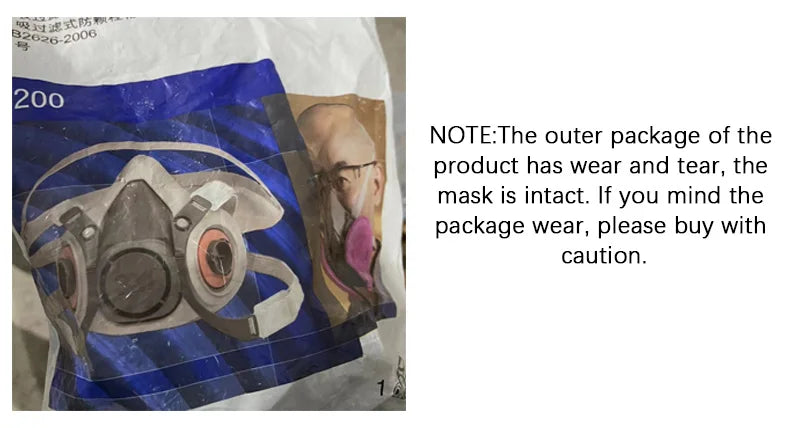 Máscara de Gas 3M 6200, caja de filtro de polvo de pintura en aerosol, máscara quÃÂmica, protección de Gas orgánico, filtro Industrial, máscara de algodón