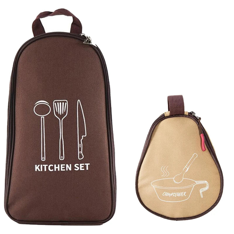Bolsa de almacenamiento de Sierra Bowl Oxford, vajilla impermeable, tazas, Estuche de transporte, organizador para acampar al aire libre, viaje, barbacoa, bolsa de Picnic