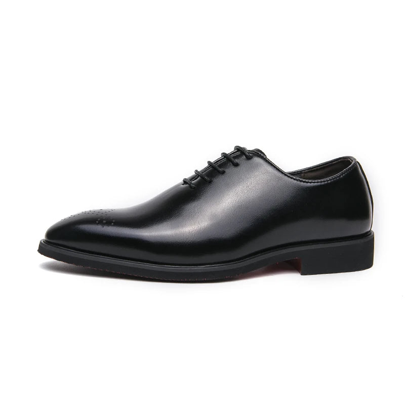 Zapatos de cuero de lujo para hombre, zapatos de alta calidad a la moda Oxford, zapatos de vestir de boda para hombre, zapatos de cuero 2024, zapatos de oficina para caballero
