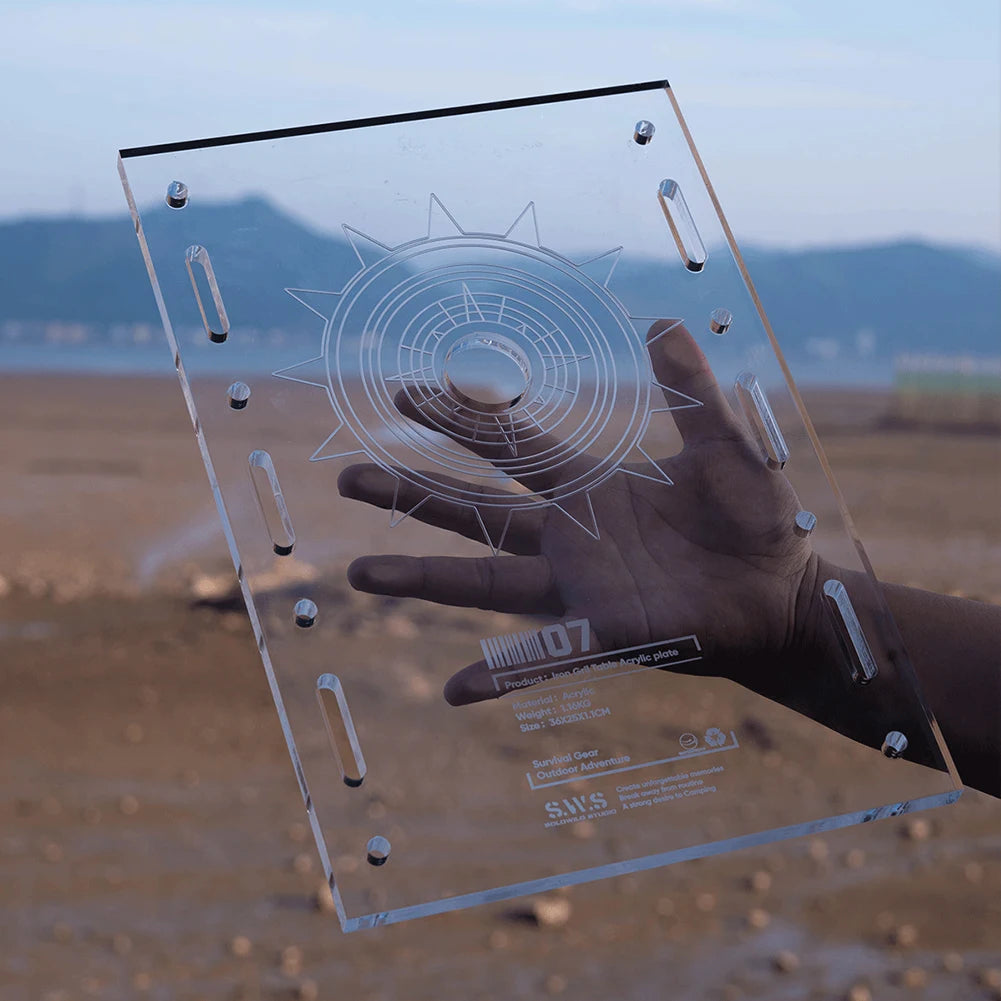 Tablero transparente acrílico para acampar al aire libre, tablero transparente de una unidad, Compatible con tableros de mesa IGT, tablero de mesa transparente hickened