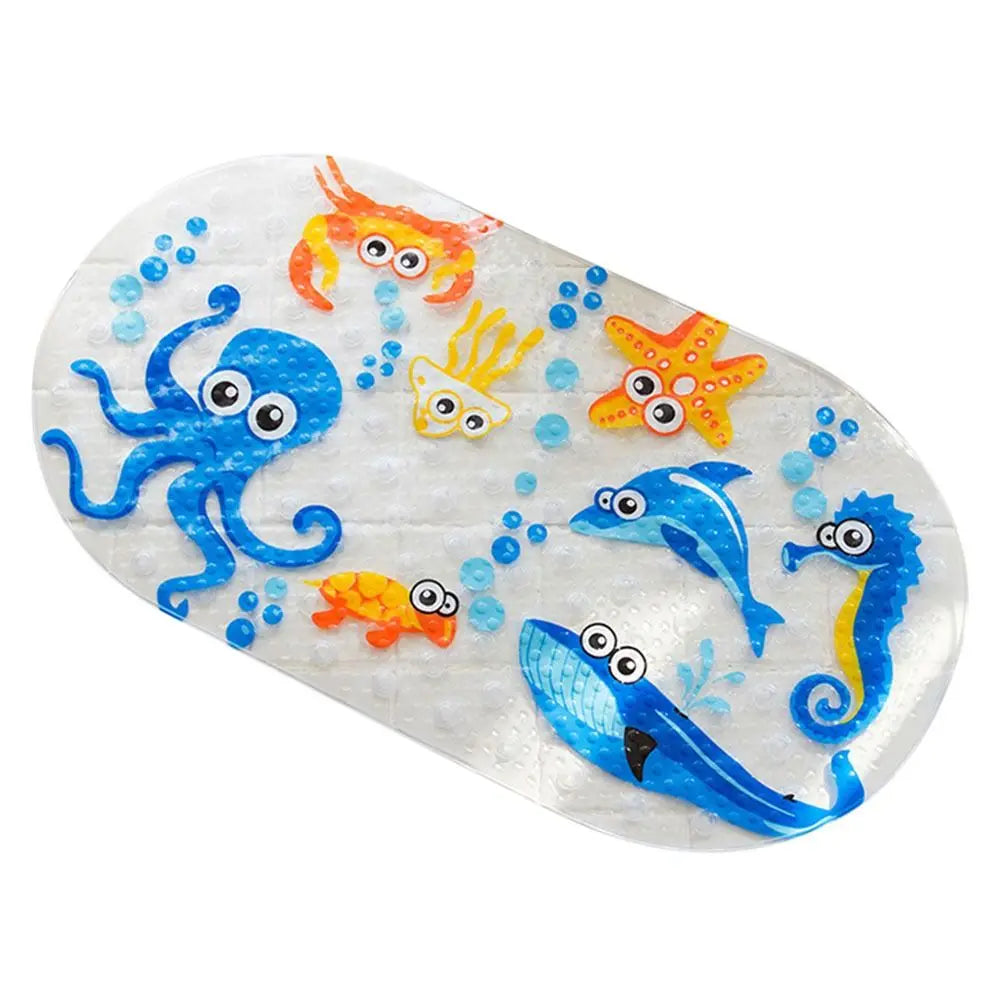 Alfombrilla de baño antideslizante de PVC con dibujos animados para niños, Alfombrilla de seguridad con ventosa para ducha, alfombrillas de bañera de masaje, almohadilla suave